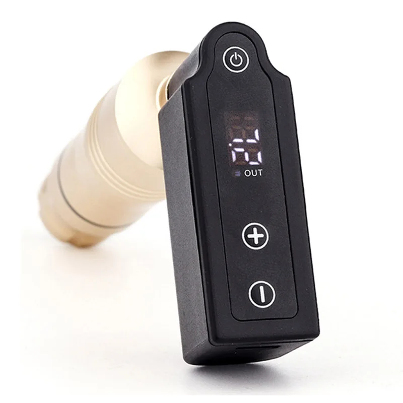 

RCA/DC Mini Tattoo Power Supply with LED Display for Tattoo Machines Battery Pack