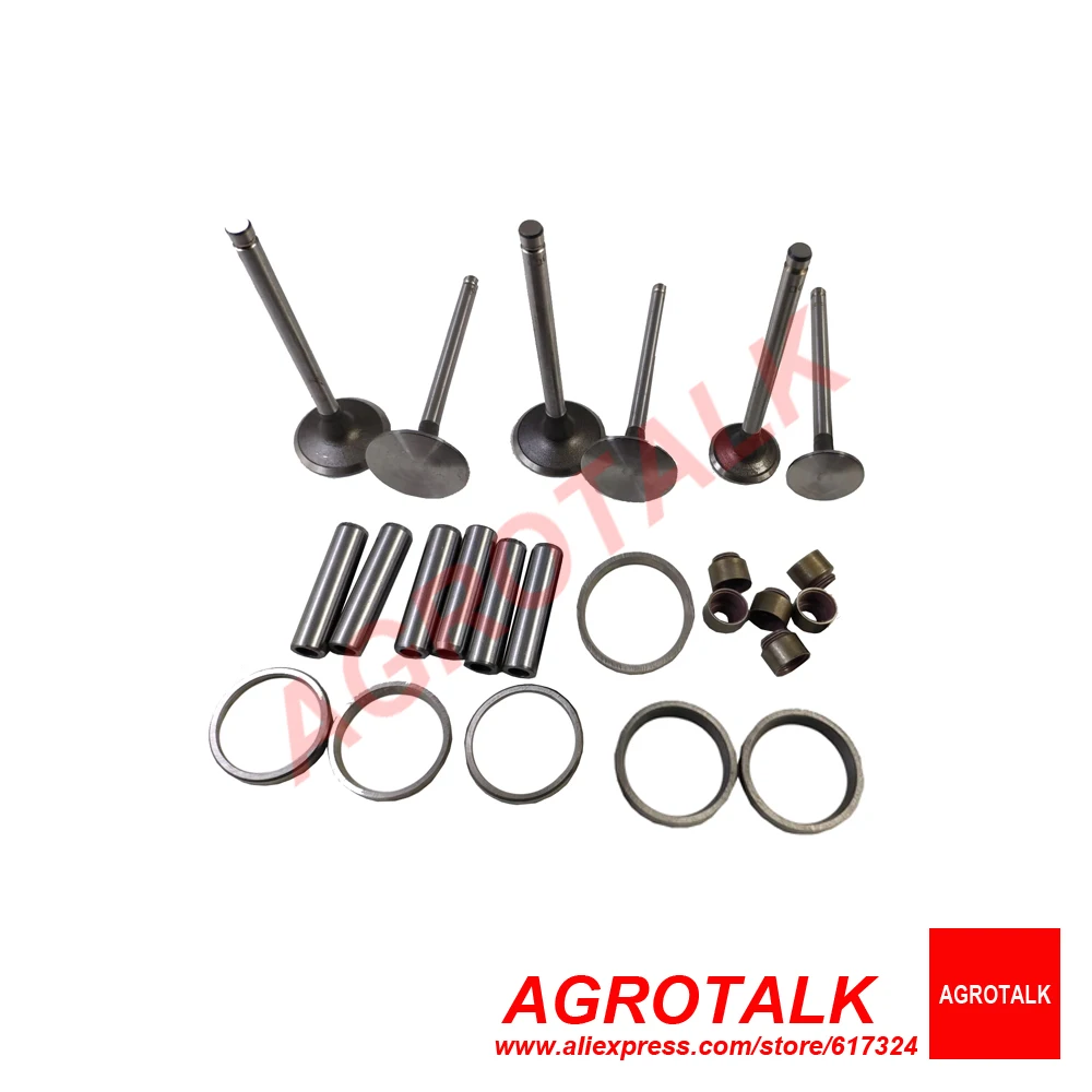 Комплект впускных и выпускных клапанов для Jiangdong TY295IT / TY2100IT/TY395I, номер детали: