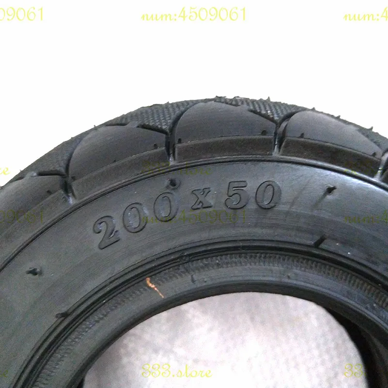 Черный 200x50 (8x2) шины твердые/пена заполнены для бритвы E100 E125 E200 скутер Твердые
