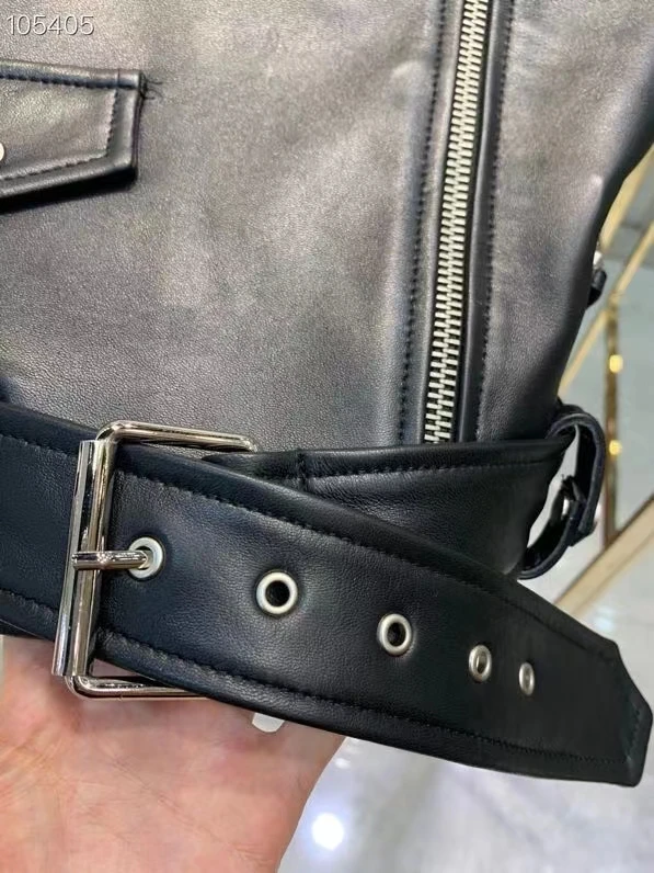 2021 nova moda feminina roupas de couro genuíno casaco feminino primavera versão larga locomotiva modelo estilo real pele carnei