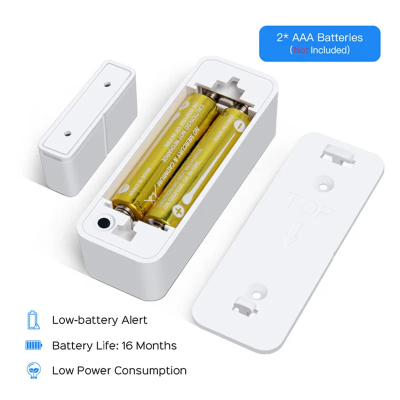 

MOOL Home Smart Spot Door Alarm/Tuya WiFi Door Sensor Door Open Closed Detectors WiFi App Notification Alert Security Alarm