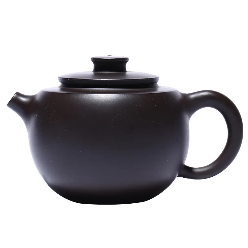 

Yixing famous purple clay teapot Handmade Black clay ball teapot household Kung Fu tea set household goods