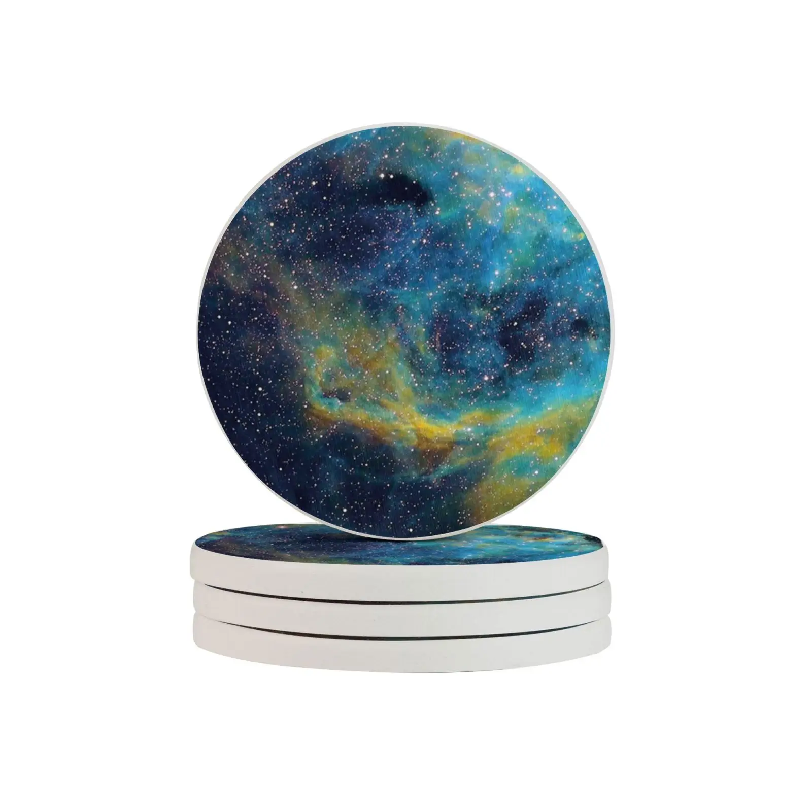 

Kitchen Small Items Diatom Mud Set of 4 Table Art Coasters for Coffee Mugs Nordic Style Mats Pads Accessories Decor Decoration