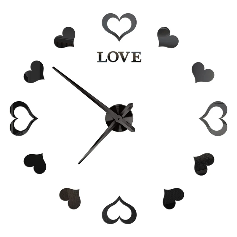 Модные 3d настенные часы кварцевые современные сделай сам для гостиной большие