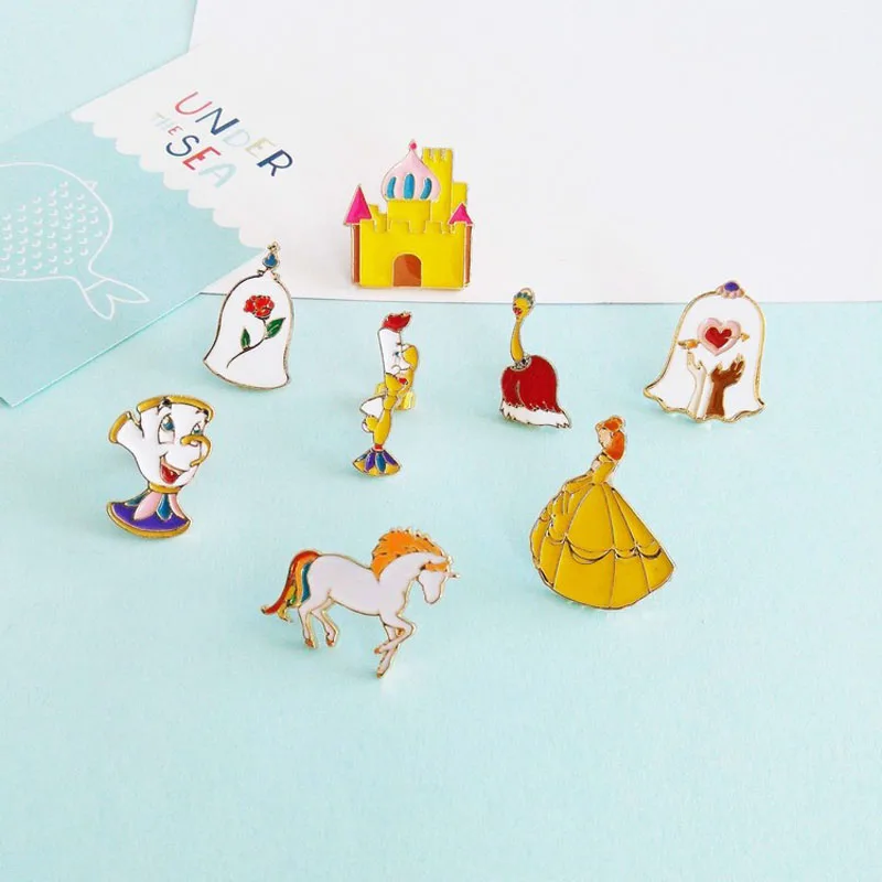 

Fashion enamel beast brooch deserve to act the role of the prince and the princess fairy tales series cartoon animals drip brooc