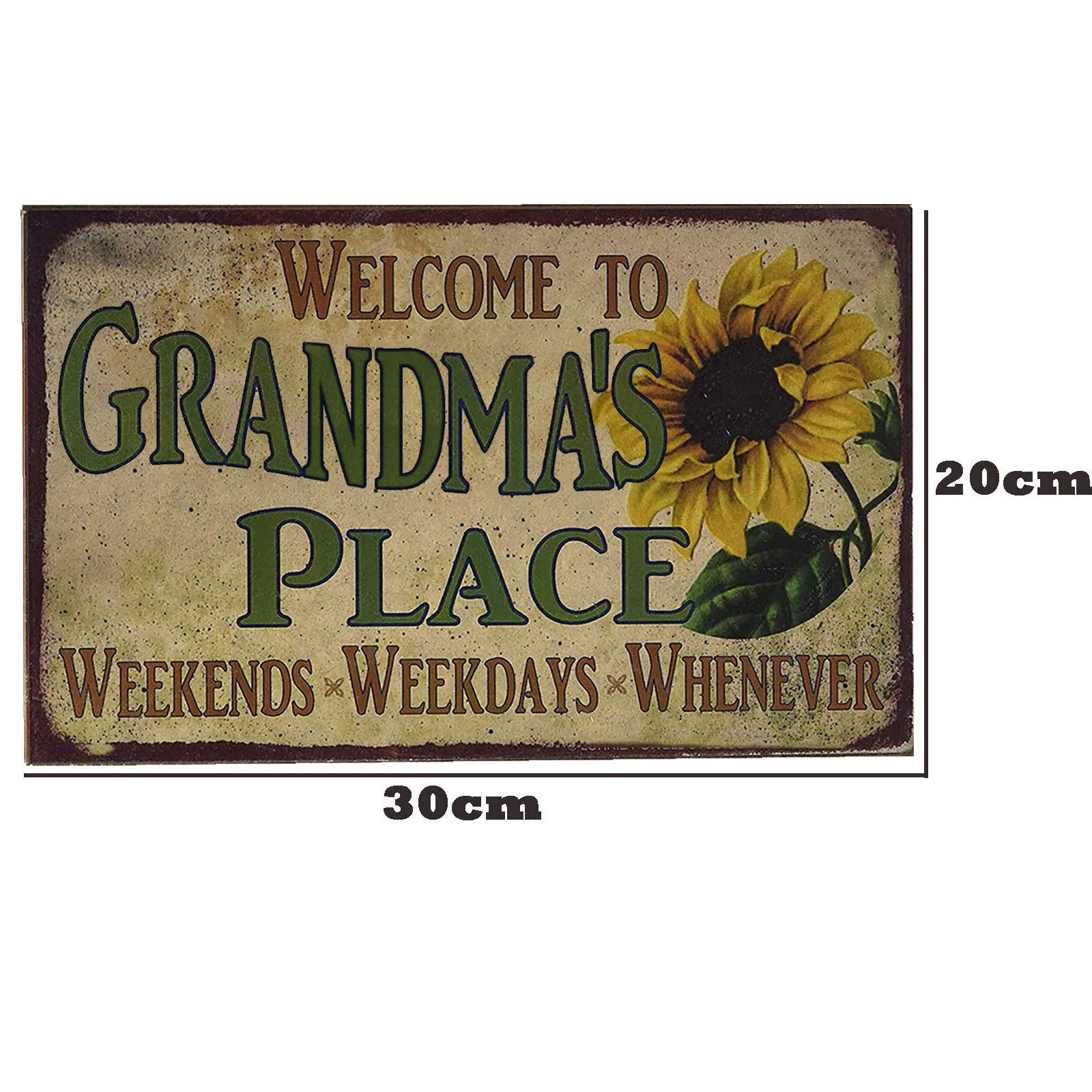 Retro Style Signage Sogan Wall Sign Wrought Iron Decoration Home Room Kitchen Decorative Board Plaques Dropshipping | Дом и сад
