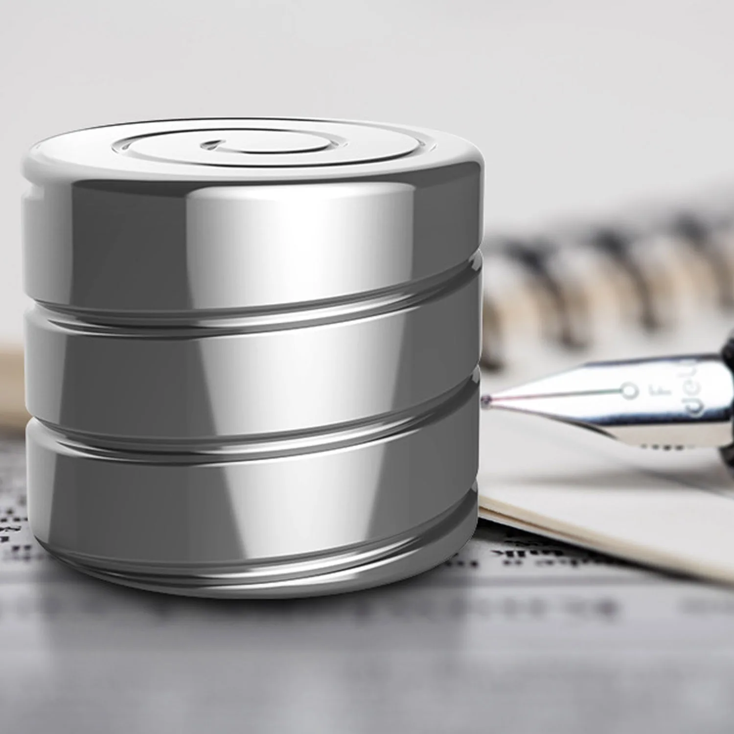 Прикольный Спиннер из нержавеющей стали Настольная игрушка с гироскопом и