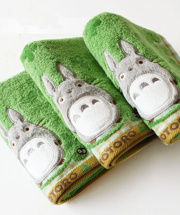 

New Quality Baby Cotton Cartoon Totoro Face Towel Baby Towel Wash Cloth Handkerchiefs Infant Baby Feeding Saliva Towel