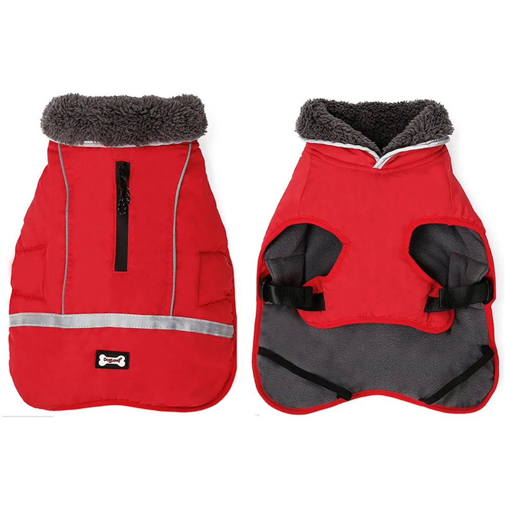 Dogs Pets Clothing Jacket Winter Waterproof Raincoat Soft Cotton Blanket Coat for Large and Small Dog Clothes Glowing Light |