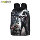 Классный Готический рюкзак с черепом мрачным жнецом для подростков, мужские и женские дорожные сумки для мальчиков и девочек, детский школьный рюкзак, сумки, лучший подарок