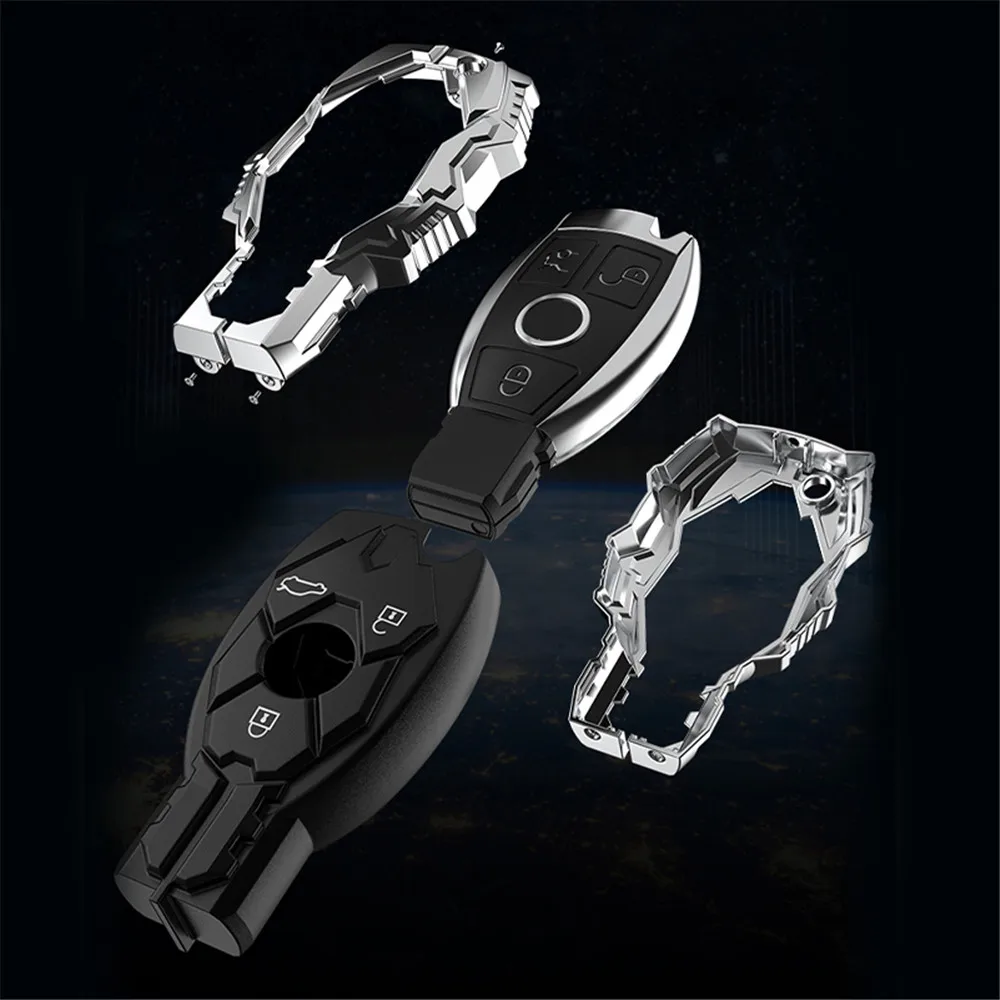 Новинка цинковый сплав 3 кнопки Автомобильный Дистанционный чехол для ключей Fob