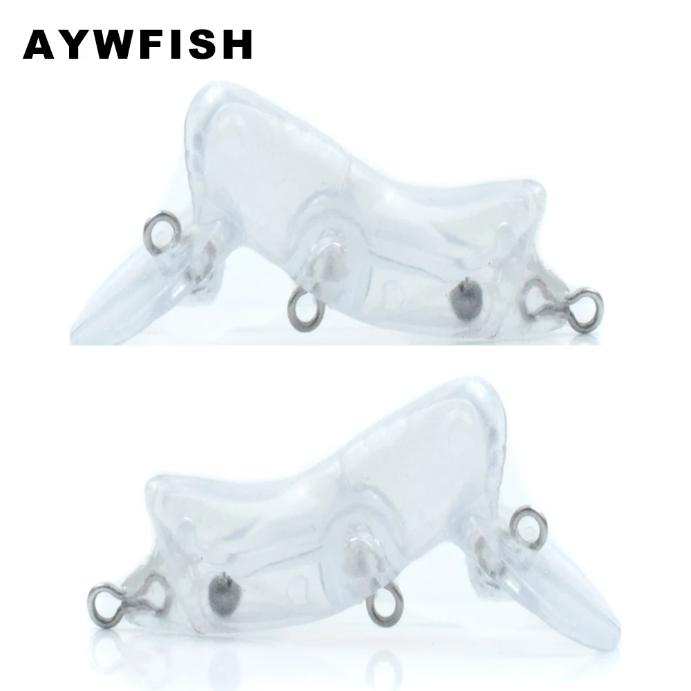 

AYWFISH 30 шт. в партии, неокрашенное насекомое, 45 мм, 2,3 г, специальный дизайн, жесткий пластиковый корпус из АБС-пластика, мини-блесна