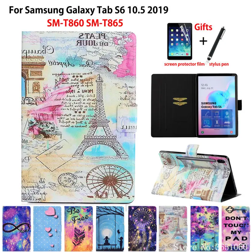 Чехол для Samsung Galaxy Tab S6 с рисунком в виде башни|Чехлы планшетов и электронных книг|