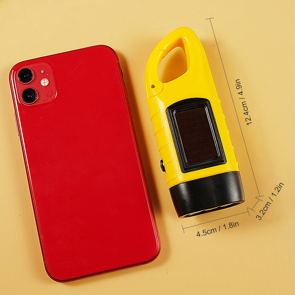 Фонарик с ручкой и питанием от солнечной батареи | Спорт развлечения