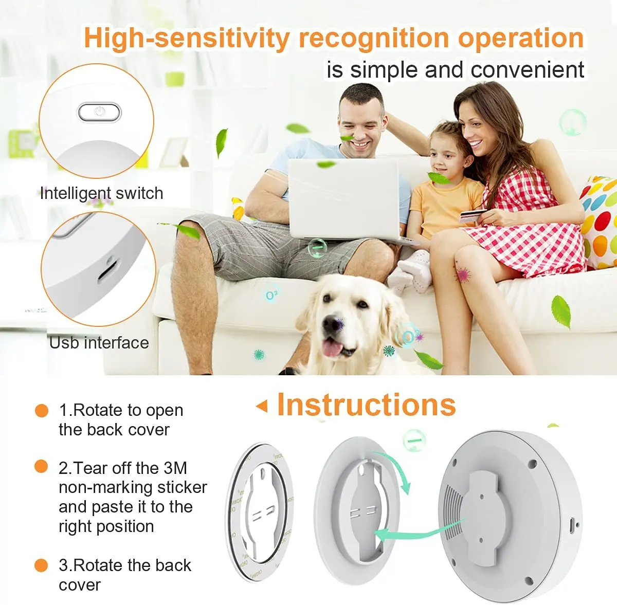 Очиститель воздуха с отрицательными ионами Cornmi кошачий наполнитель кровать для