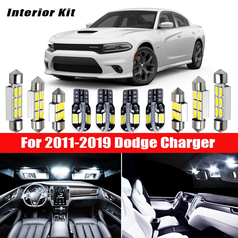 13 шт. белая светодиодсветодиодный лампа для салона автомобиля комплект 2011 2019 Dodge