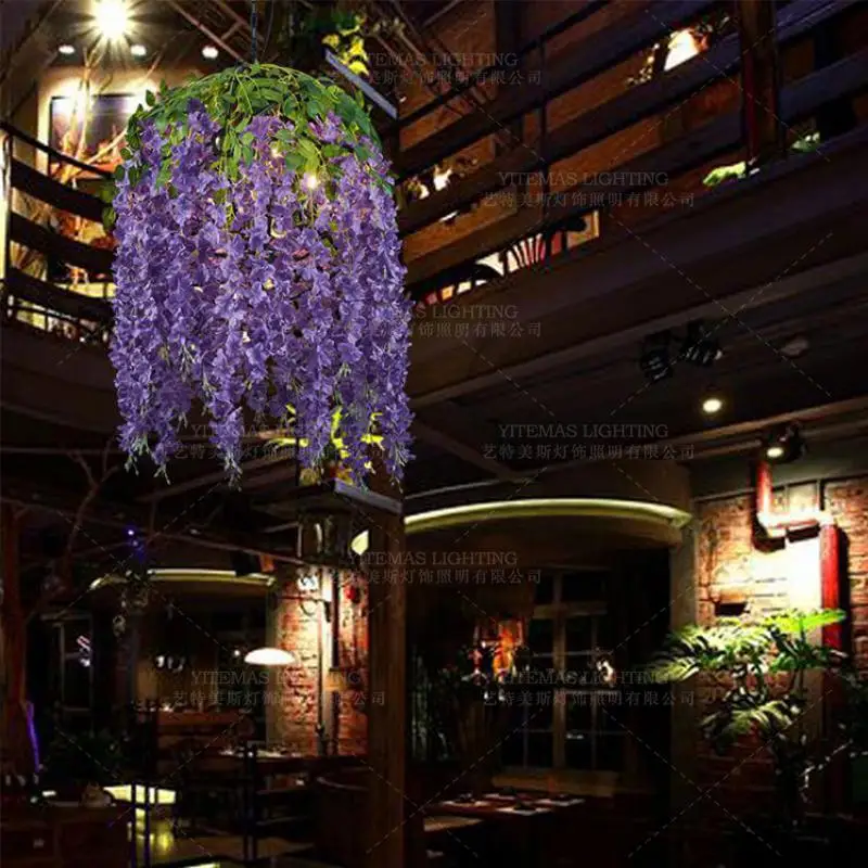 Современный подвесной светильник для растений в виде цветка спальни девочек