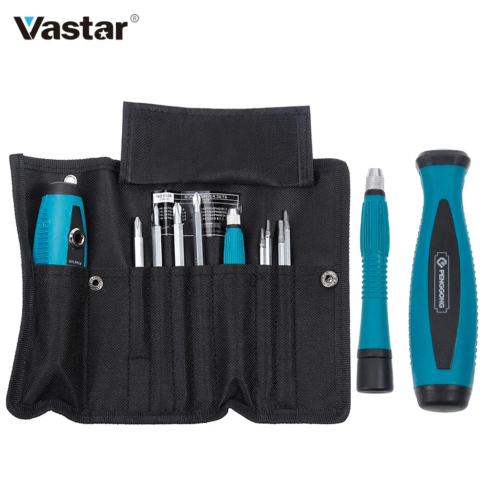 Vastar 10 шт./компл. прецизионный набор крестообразных отверток звездочек с