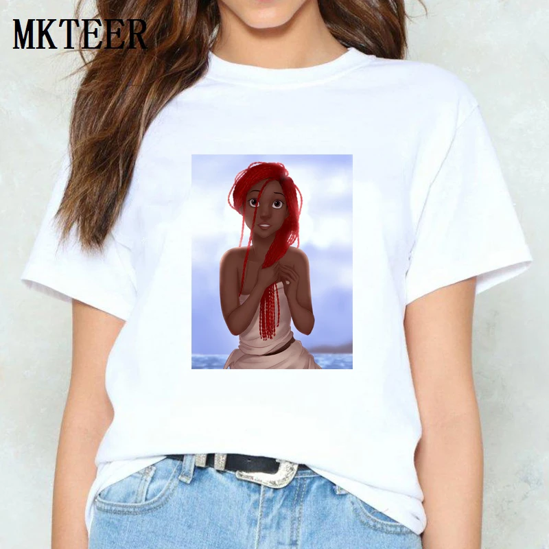 Черные футболки с графическим рисунком для девочек футболка в стиле Харадзюку