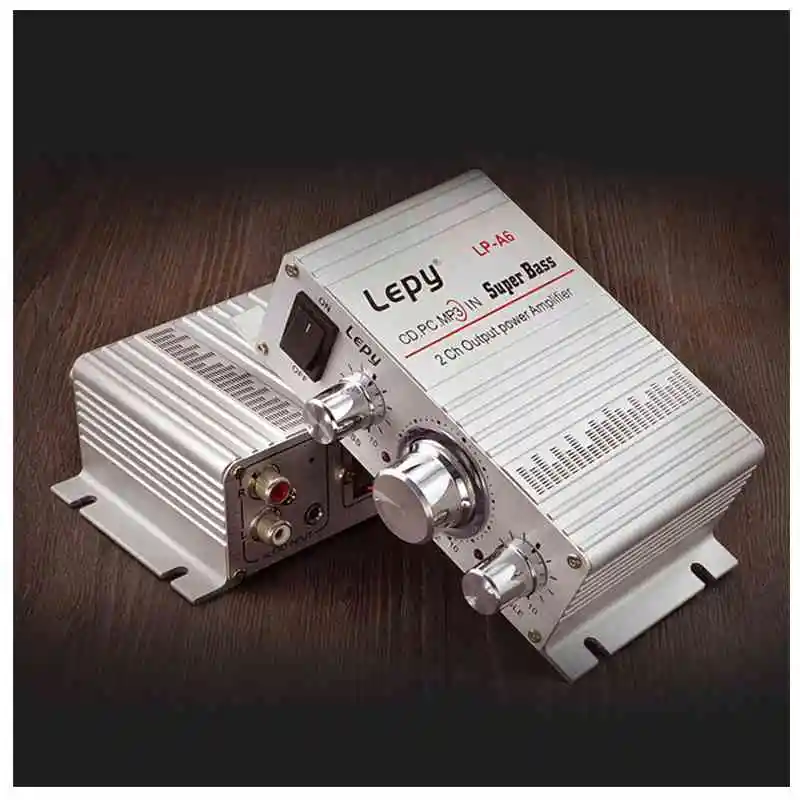 

Lepy Auto Moto MP3 MP4 Hi-Fi Audio Stereo Mini Amplifier 12V 2A