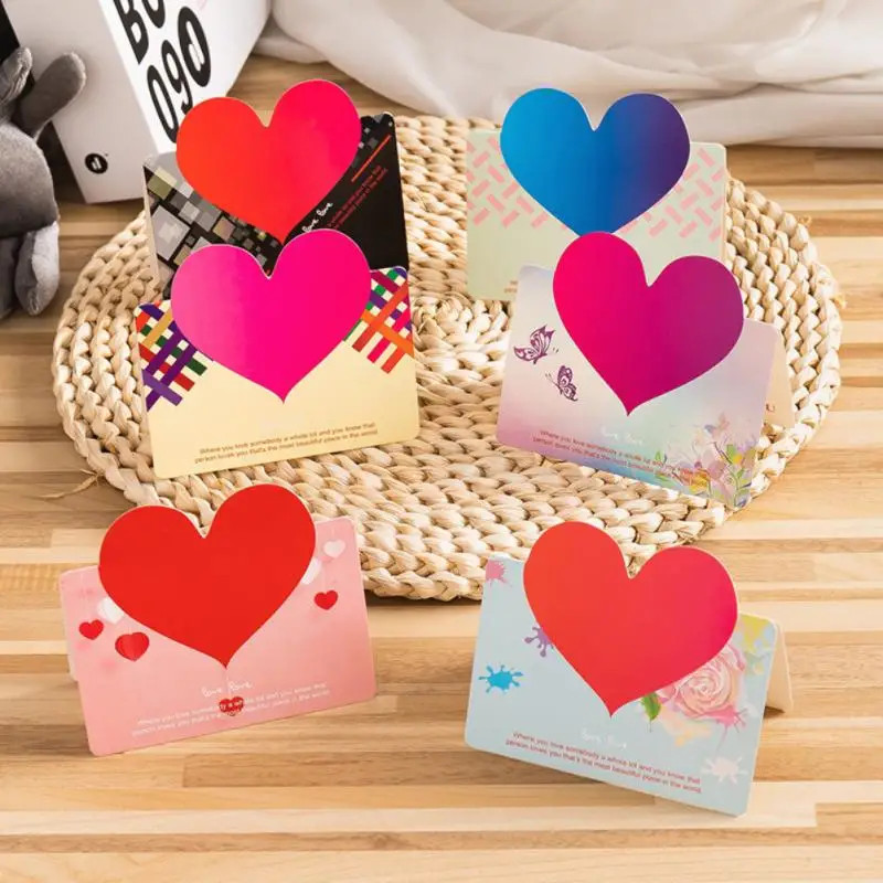 

10pcs Valentines Day LOVE 3D Greeting Card Christmas Card Thanksgiving Wishing Card Birthday Wedding Invitation Greeting Cards