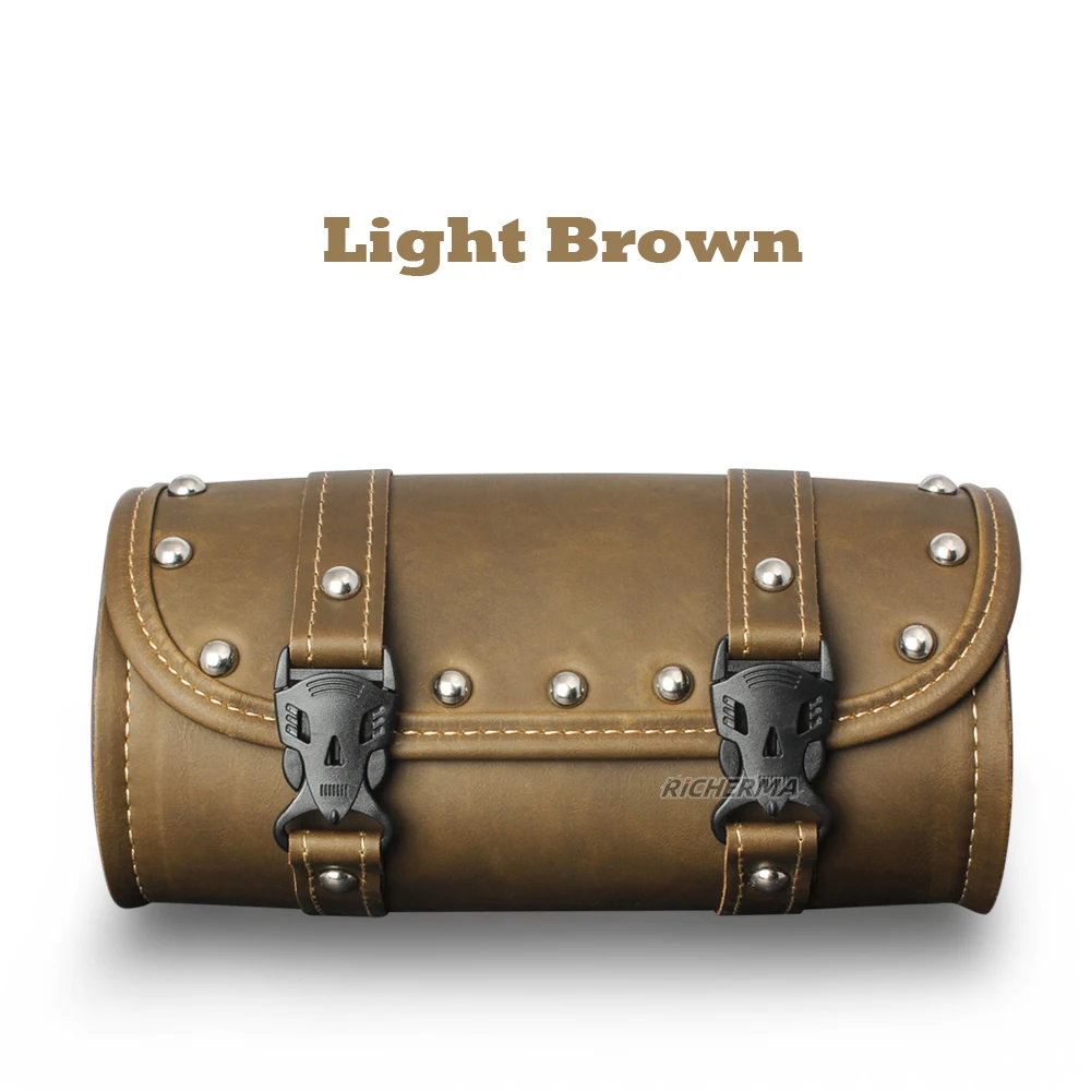 Винтажная Кожаная Мотоциклетная сумка прочная вместительная багажная коробка