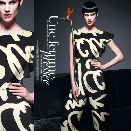 

Чистая распродажа! Ширина 108 см, 93% шелк и 7% спандекс, 19 мм, бежевая полосатая ткань с принтом сзади, шелковая атласная ткань для платья, рубашк...