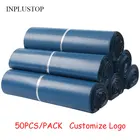 Полиэтиленовые пакеты для конвертов синего цвета, 50 шт.лот, водонепроницаемые курьерские пакеты для хранения, пластиковые самозапечатывающиеся пакеты для почтовых отправлений