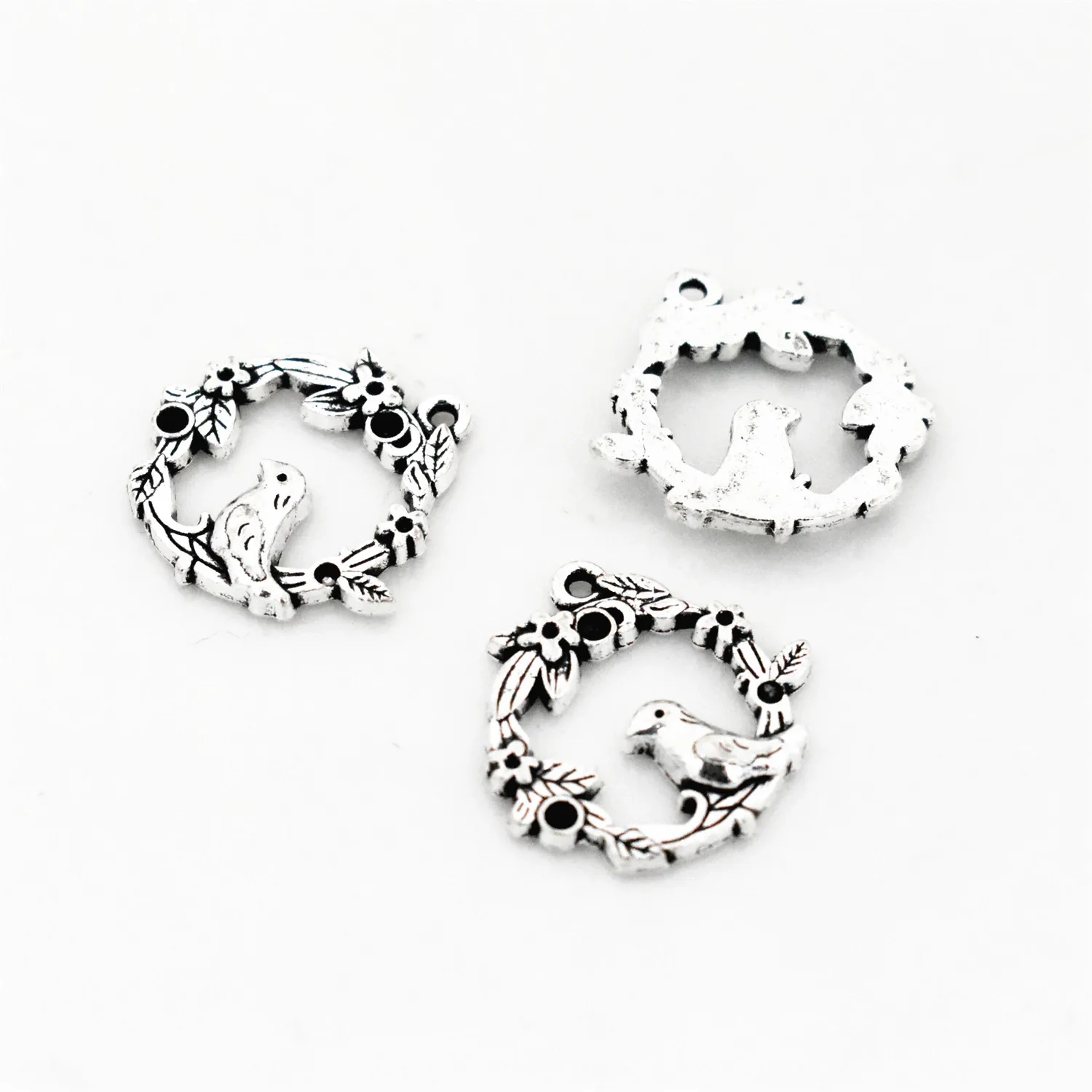 

10pcs 21x20mm Antique Silver Plated Bird Charm Making DIY Handmade Jewelry