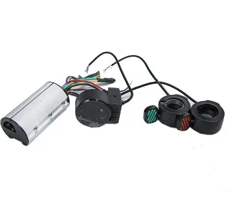 36v unit kit Новейший мини круглый Электрический велосипед контроллер скутера тормозной ЖК-дисплей блок углеродного волокна скутер Мотор контроллер 24В 36В 48В - Цвет: 36v unit kit