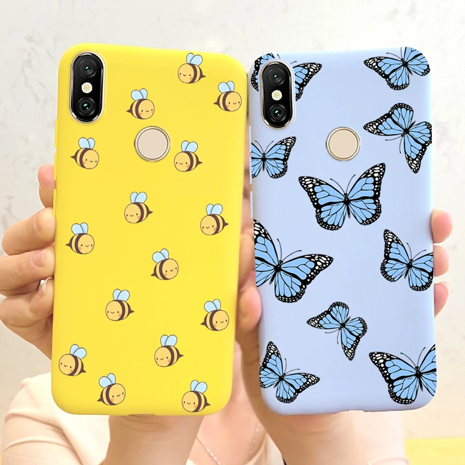 Чехол для Xiaomi Redmi S2 красивые чехлы телефонов с цветами и бабочками S 2 RedmiS2 Мягкая