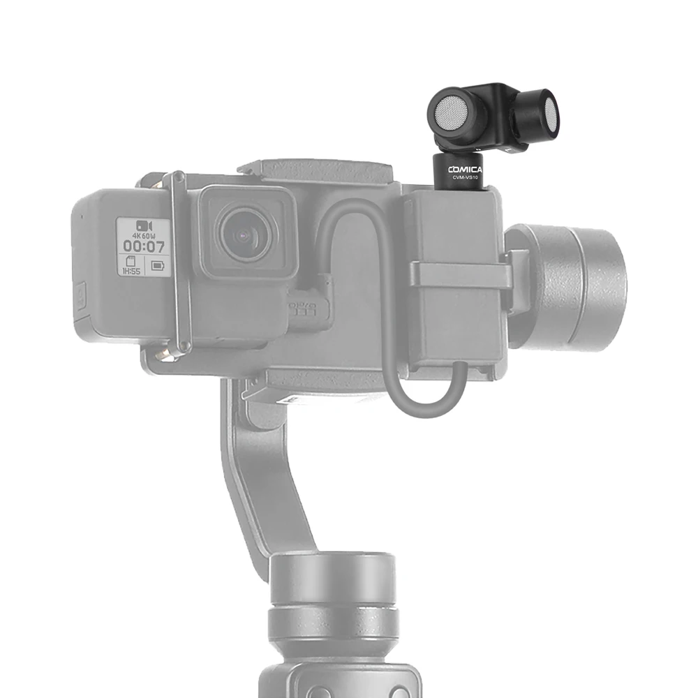 Comica CVM VS10 стерео мини микрофон аудио видео запись петличный для Gopro Hero 9/87/6/5 DSLR
