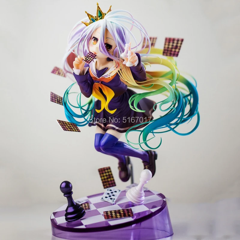 No Game No Life Shiro сексуальная фигурка героя из японского аниме ПВХ Фигурки для взрослых игрушки аниме фигурки