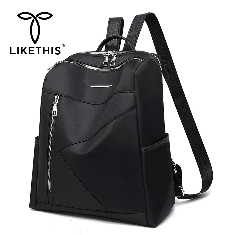 Женский Рюкзак LIKETHIS многофункциональный черный высокого качества для девушек