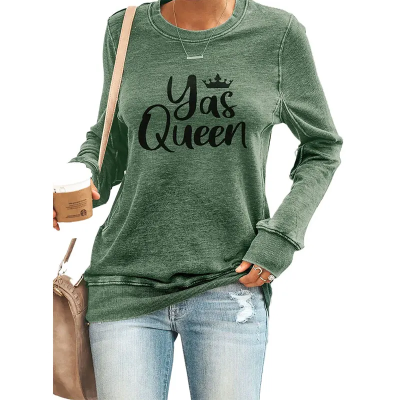 

Women Letter Printed Autumn Long Sleeves Casual Sweatshirt Hoodies Harajuku O-neck Streetwear Tops For Female