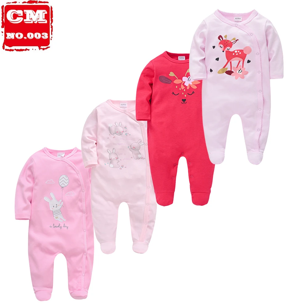 

3 4 pcs/lot Baby Rompers roupa de bebe newborn girl boy clothes 100% cotton 0-12 months Winter Autumn Infant Jumpsuit