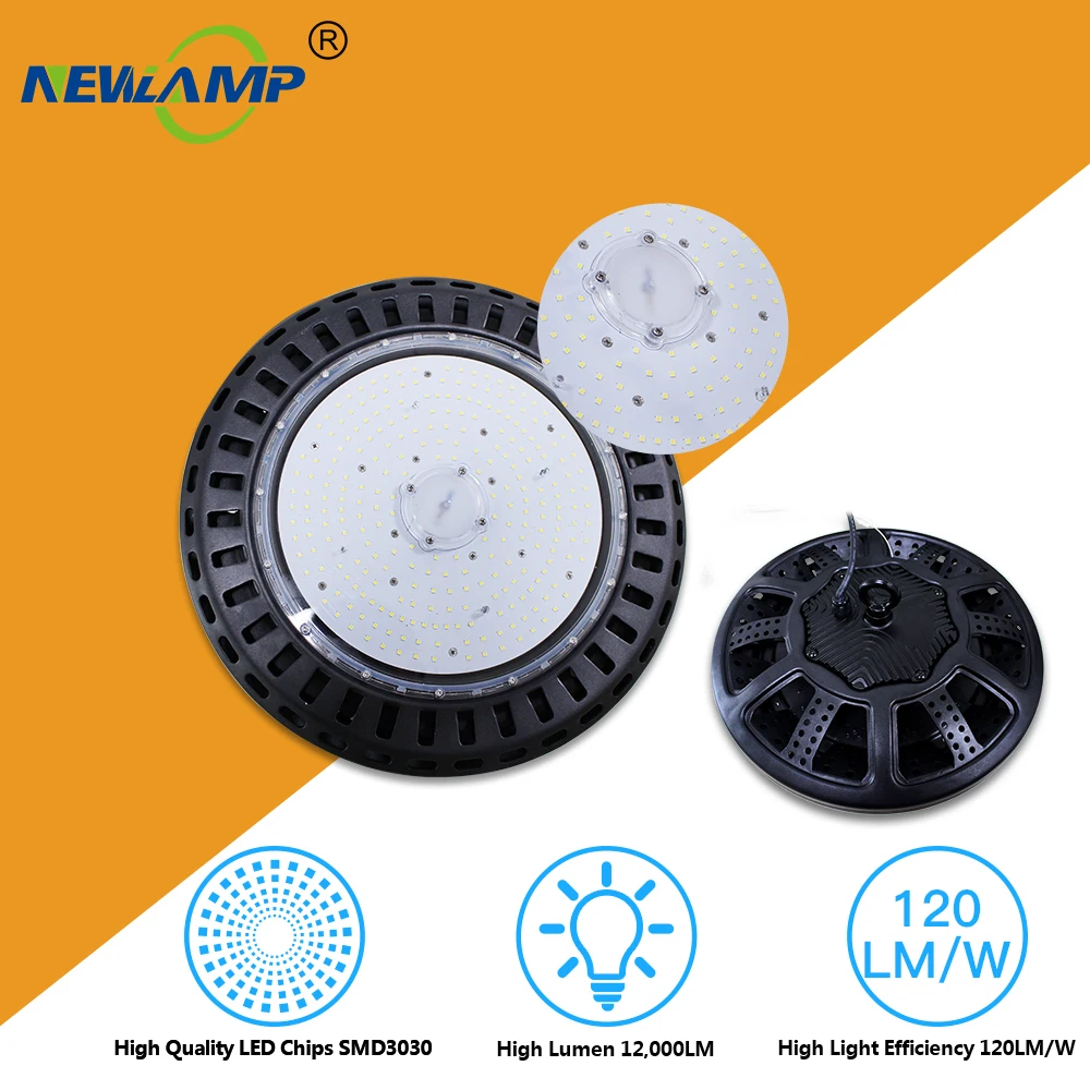 

UFO LED High Bay Lights 100W Waterproof IP65 Industrial Lighting Solutions