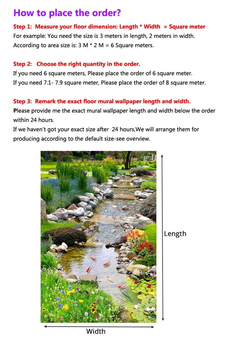 ПВХ Самоклеящиеся обои большого размера на заказ Декорации для фотографий река