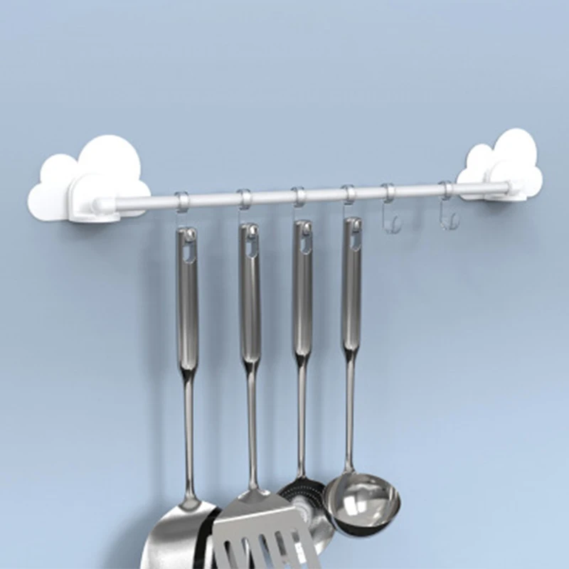 Крючок вешалка с облаками регулируемые настенные крючки для хранения
