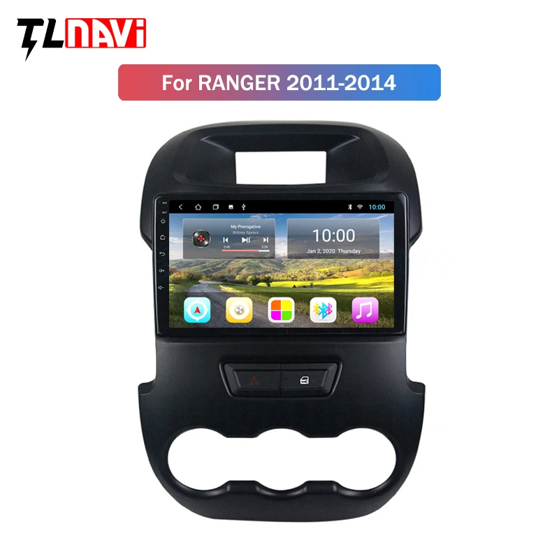 Автомагнитола 2G RAM Android 10 для Ford Ranger/F250 2011 2014 Авторадио DVD видео GPS навигация Wi Fi