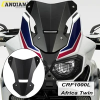 motorcycle cnc windscreen windshield for honda crf1000l crf 1000l africa twin 2016 2017 2018 2019 wind shield screen protector