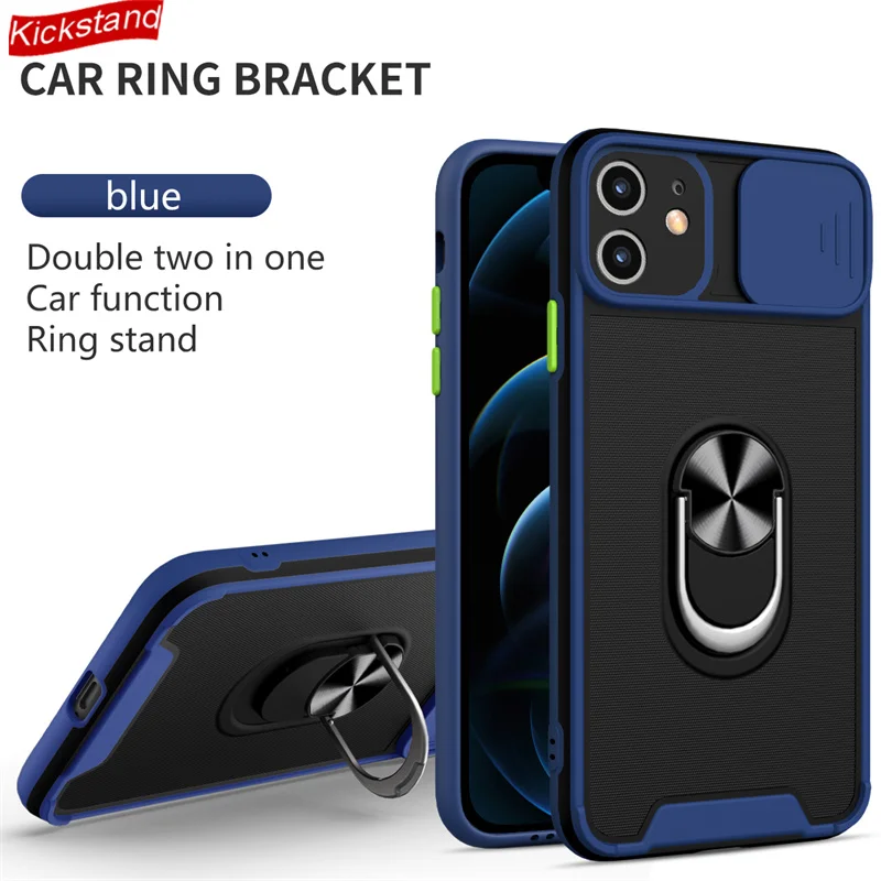 

Camera Protection Case for iPhone 12 Pro Max 11 XS XR SE 2020 8 7 6 Plus Cover Casing Dual Layer Armor Anti Impact Back Shell