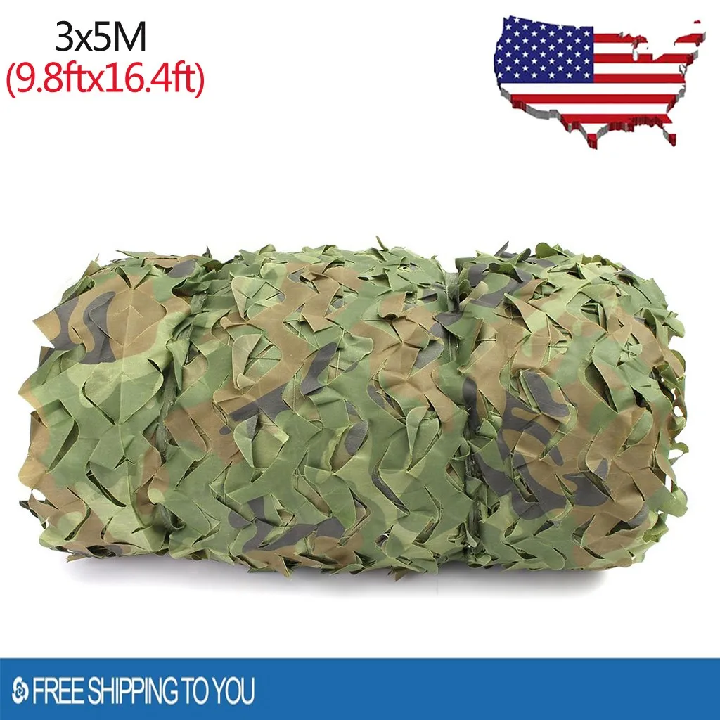 Охотничьи военные камуфляжные сетки 9 8 * футов для тренировок в лесу сетчатые