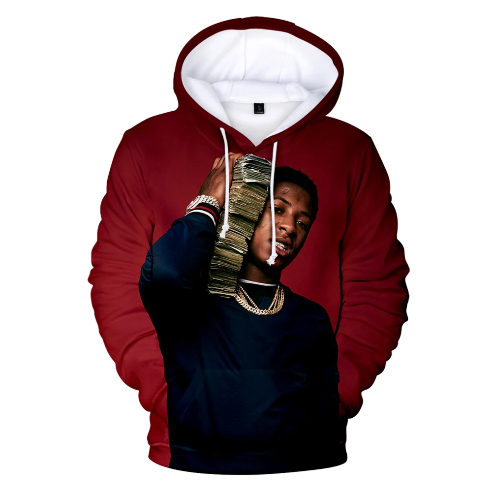 

Новинка, новинка, худи в стиле рэпера YoungBoy никогда больше не сломалось, 3D, модная уличная одежда для мужчин и женщин, повседневные Осенние Те...