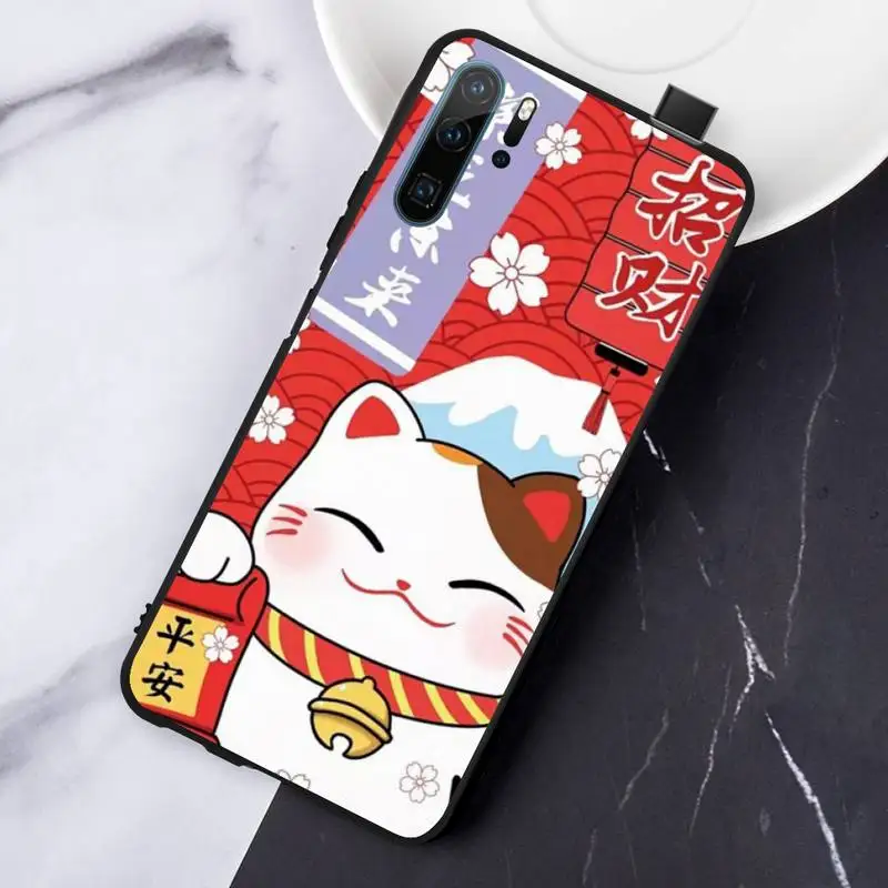 

Lucky Cat chinese style pattern luxury shell Phone Case For Huawei honor Mate P 10 20 30 40 Pro 10i 9 10 20 8 x Lite