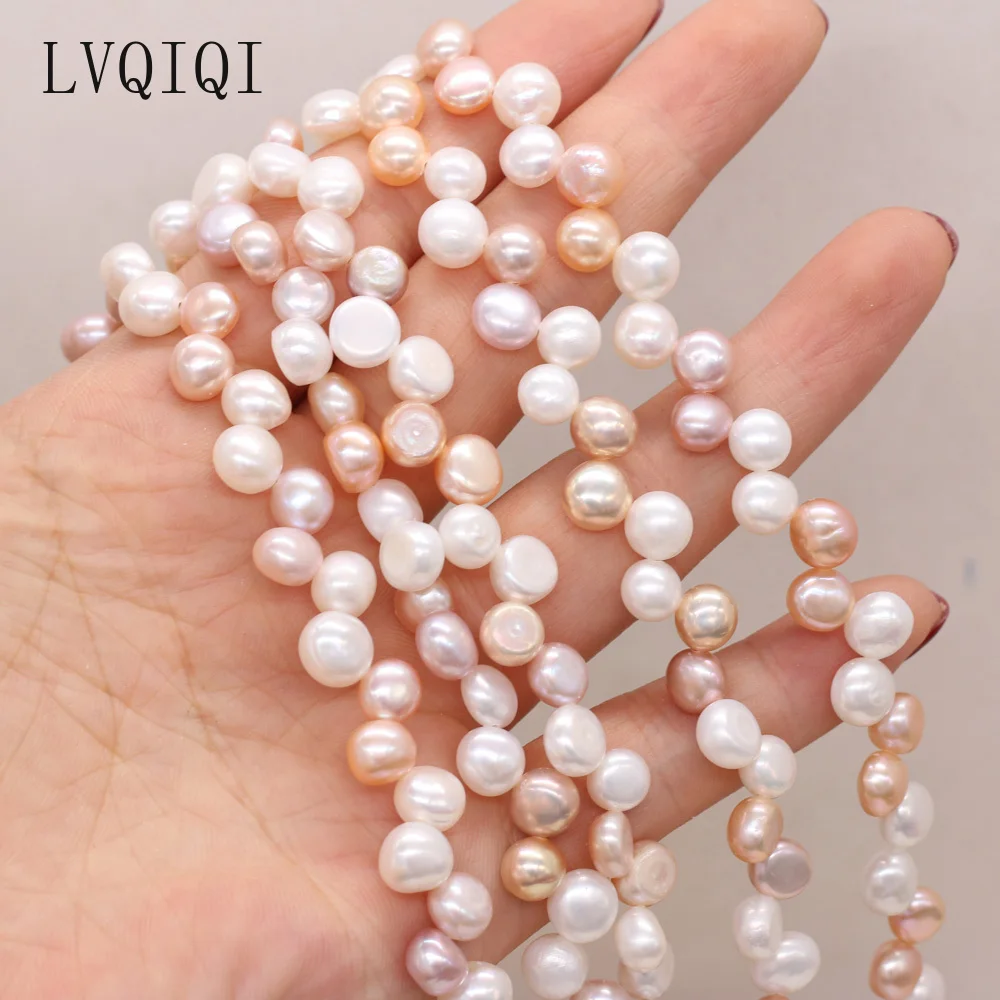 LVQIQI Φ плоские бусины с двумя восемью отверстиями для изготовления ювелирных