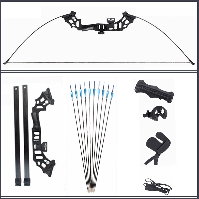 

30/40 Lb Practice Bow Recurve Longbow Outdoor Beginner Bow And Arrow Set Archery Beauty Hunting Straight Pull Bow Straight Bow