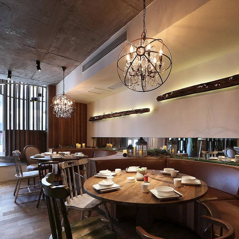 Рустикальная люстра сельский дом кухня остров светодиодный барный светильник