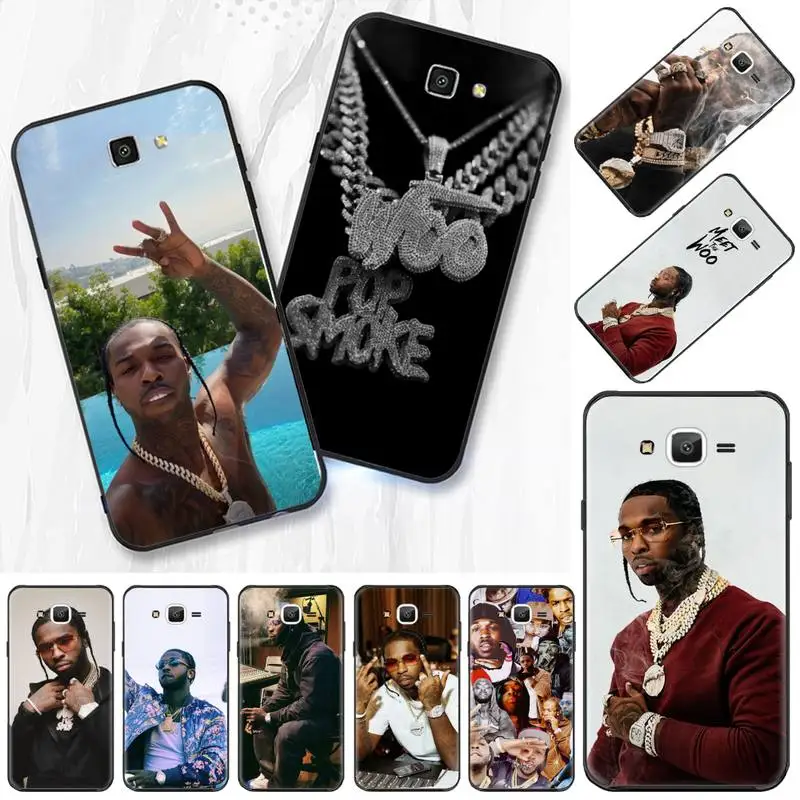 

Rapper Pop Smoke Phone Case For Samsung Galaxy J2 J4 J5 J6 J7 J8 2016 2017 2018 Prime Pro plus Neo duo