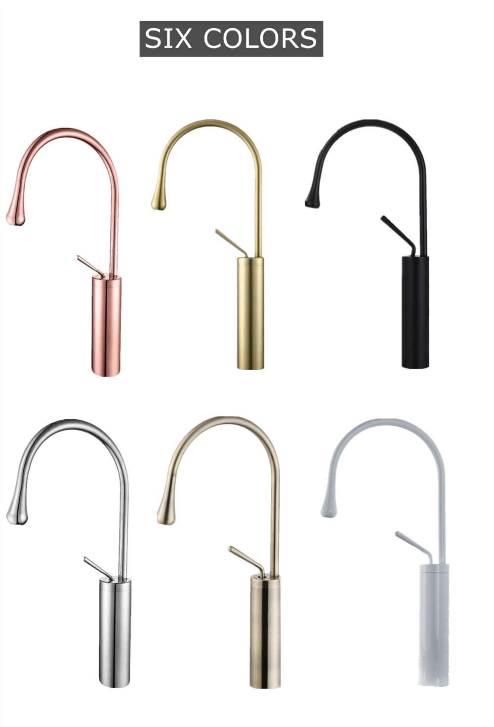 Матовый Золотой смеситель для раковины вращающийся на 360 градусов латунный